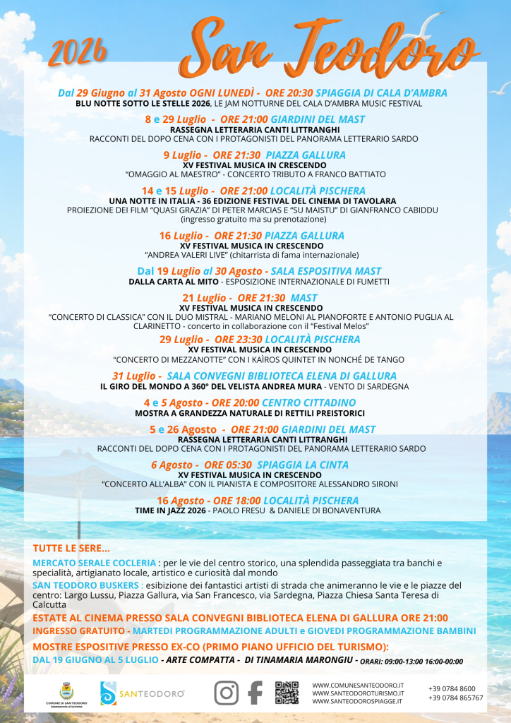 SAN TEODORO LUGLIO E AGOSTO